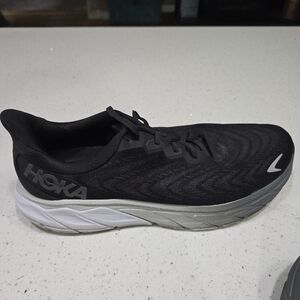 Hoka Black and Gray Athletic Shoes with Cushioned Midsole